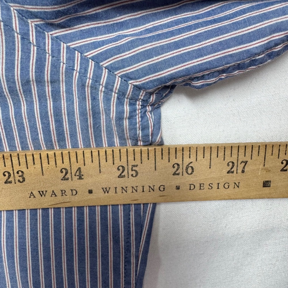 JACK SPADE Mens Blue Stripe‎ Button Down Shirt XXL Bleecker Street New York - Picture 6 of 11